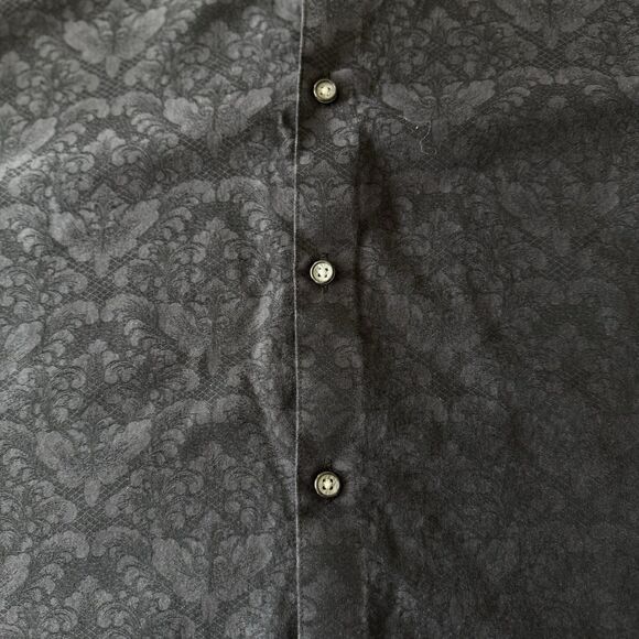 Robert‎ Graham Black Bayview Print Short Sleeve Shirt Classic Fit SZ Medium Mens - Picture 5 of 11